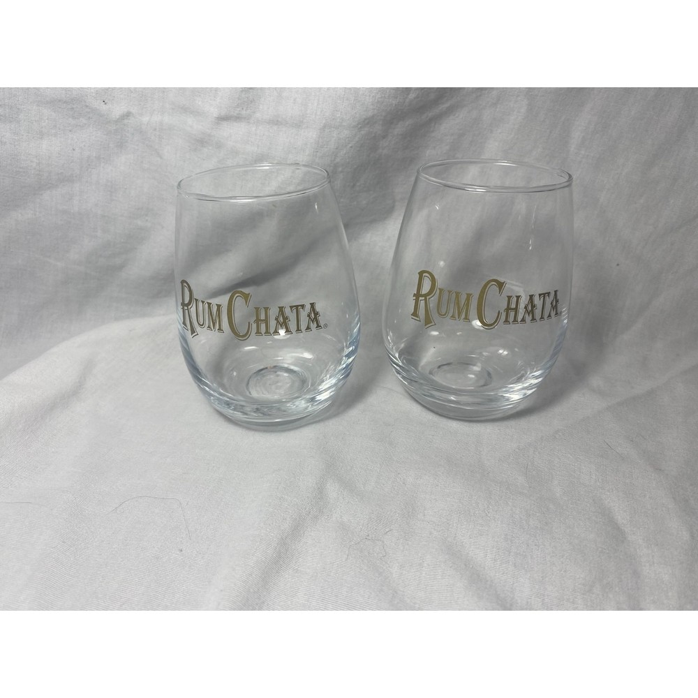 Set of 2 Rum Chata Glasses 4.5 Tall